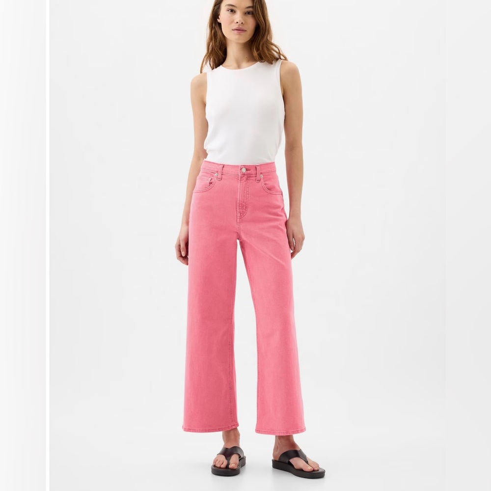 NWT Gap Wide leg crop jeans
